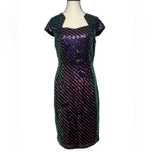 Grace Karin New with tags size medium Multicolor Sequin Dress knee length